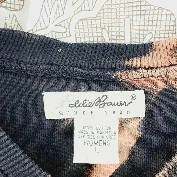Eddie Bauer Sweatshirt Women's L Tie Dye pullover - Picture 4 of 5